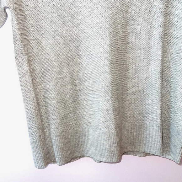 American Eagle Light Gray Waffle Knit Pullover Sweater Small Women’s - Picture 5 of 9